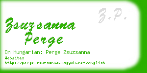 zsuzsanna perge business card